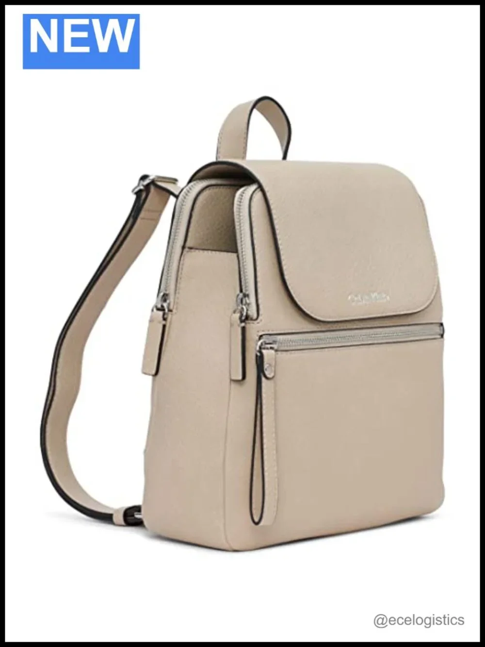 Women's Fashion Backpack with Magnetic Flap Closure and 3 Pockets